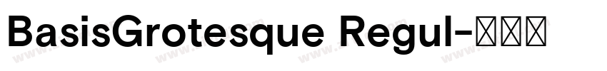 BasisGrotesque Regul字体转换 BasisGrotesque Regul字体转换